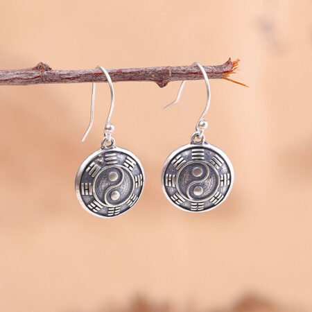 "Taiji & Bagua Earrings" – Harmony in Motion, Calm in Stillness